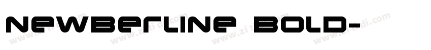 NewBerline Bold字体转换